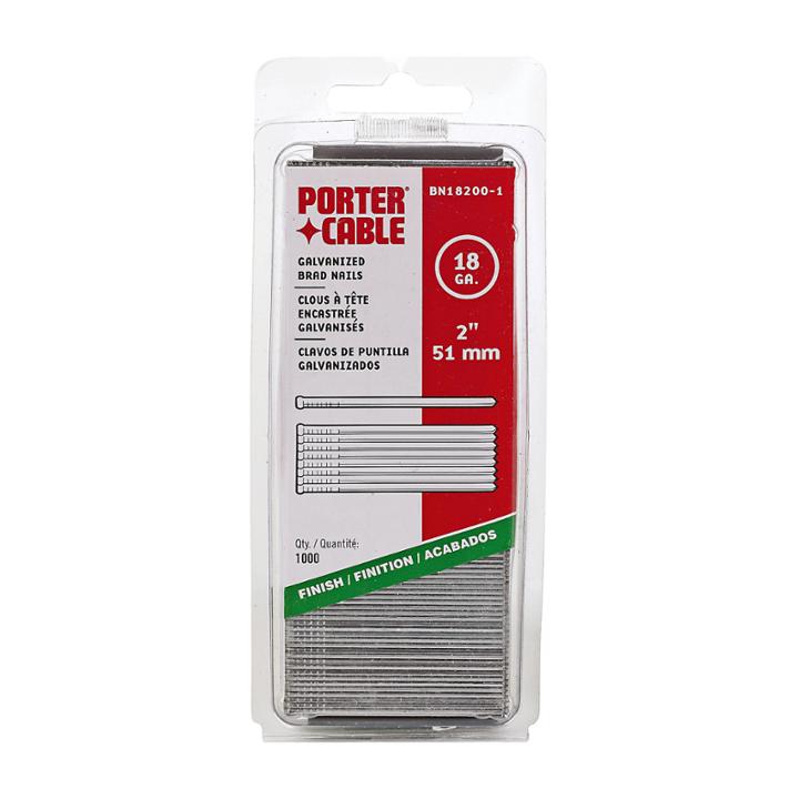 Porter Cable Pbn18200-1 2 18 Gauge Brad Nails 1;000 Count