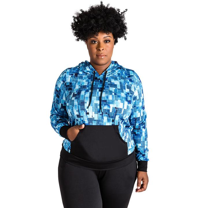 Poetic Justice Printed Pull Over Active Hoody - Plus