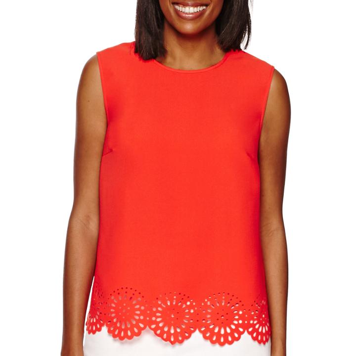 Liz Claiborne Laser-cut Shell