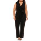 Spense Sleeveless Belted Jumper-plus