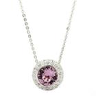 Sparkle Allure Pink Pendant Necklace