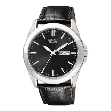 Citizen Quartz Mens Black Strap Watch-bf0580-06e