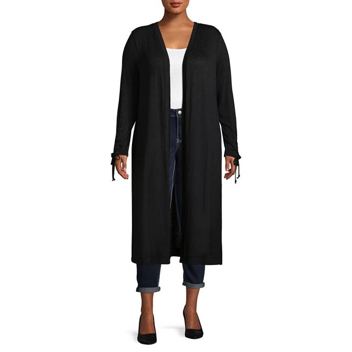 Bold Elements Long Sleeve Cardigan Plus