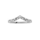 1/6 Ct. T.w. Diamond Sterling Silver Curved Ring