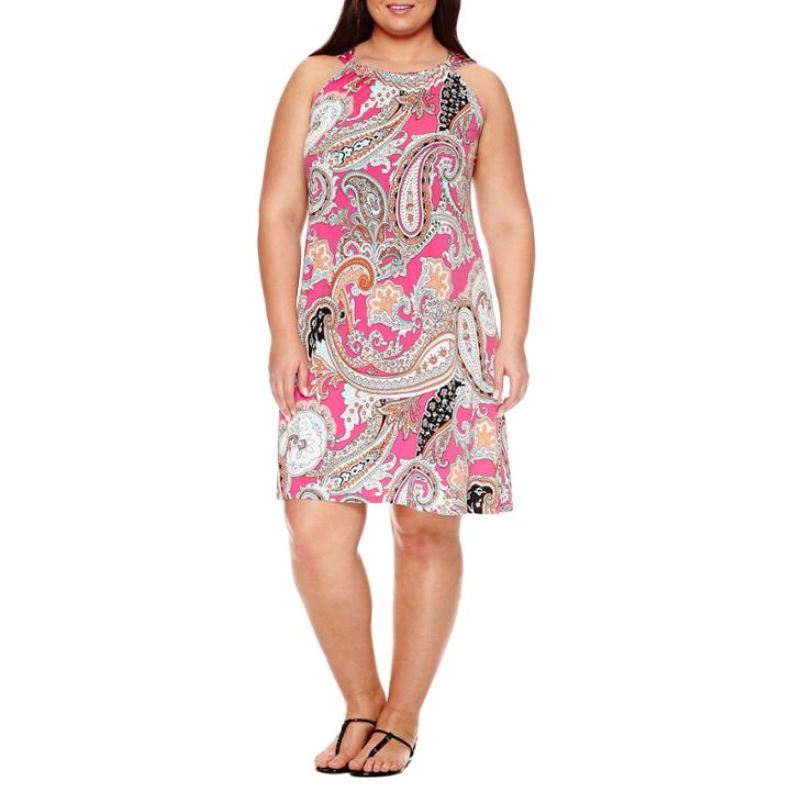 Msk Sleeveless Shift Dress-plus