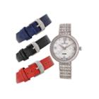 Croton Womens Silver Tone 4-pc. Watch Boxed Set-cn207555rhmp