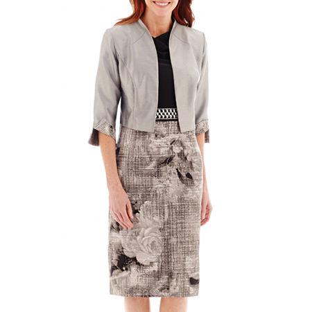 Dana Kay Floral Fit-and-flare Jacket Dress