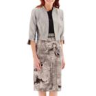Dana Kay Floral Fit-and-flare Jacket Dress
