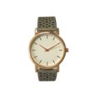 Olivia Pratt Laser Cut Womens Gray Strap Watch-16258