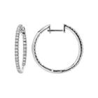 Limited Quantities 1/2 Ct. T.w. Diamond Hoop Earrings