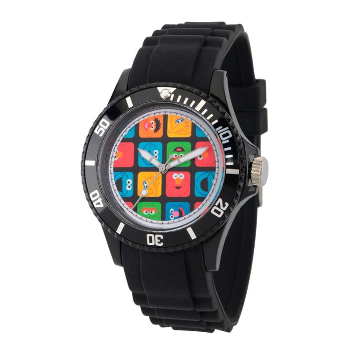 Sesame Street Unisex Black Strap Watch-wss000007