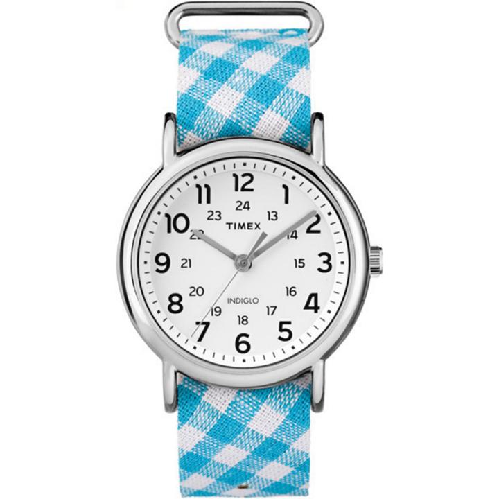 Timex Weekender Womens Blue Strap Watch-tw2r24400