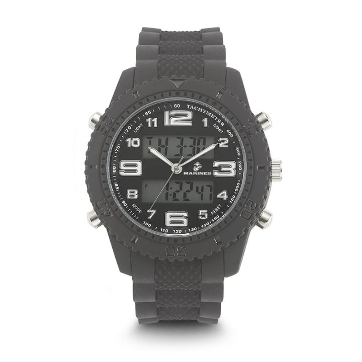 Wrist Armor U.s. Marine Corps C27 Mens Black Strap Watch-37100009