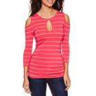 Bisou Bisou Long Sleeve Round Neck T-shirt