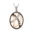 1/3 Ct. T.w. Diamond Crisscross Fashion Pendant Necklace