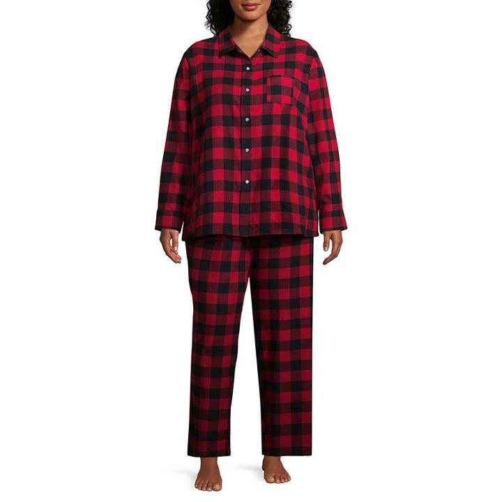 North Pole Trading Company Plaid Mama Bear 2 Piece Set -women's