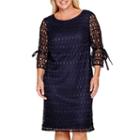 R & K Originals 3/4-sleeve Lace Sheath Dress - Plus