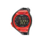 Asics Black/red Ar07 Runner Unisex Multicolor Strap Watch-cqar0711y