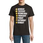 Days Of The Week Faces Graphic Tee