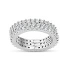 Womens 4 3/4 Ct. T.w. Lab Created Cubic Zirconia White Round Eternity Band