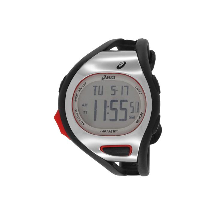 Asics Black/white Ar07 Runner Unisex Multicolor Strap Watch-cqar0701y