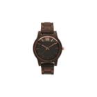 Olivia Pratt Womens Brown Strap Watch-a917397darkbrown