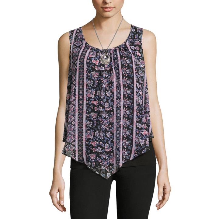 Alyx Print Cold Shoulder Popover Top