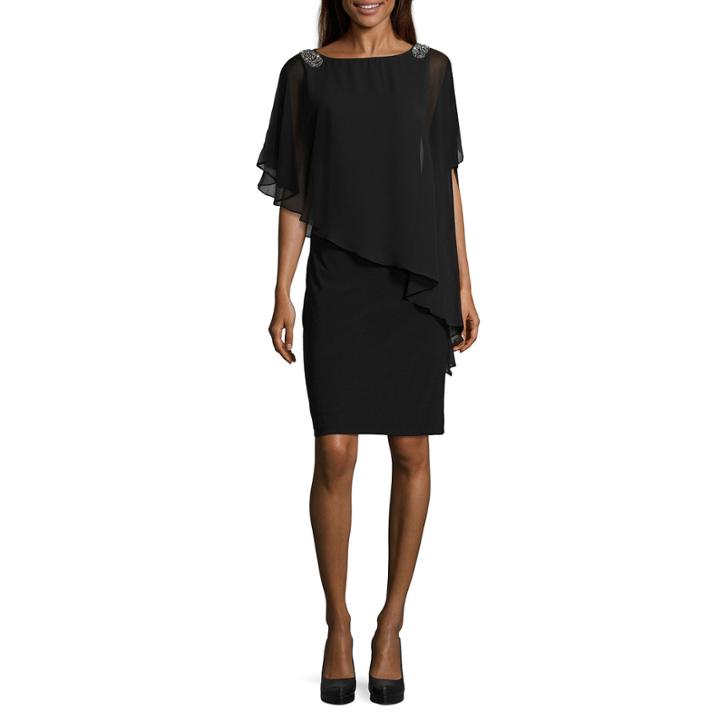 Scarlett Sleeveless Embellished Sheath Dress-talls