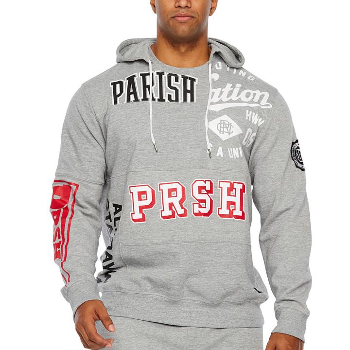 Parish Long Sleeve Fleece Logo Hoodie-big And Tall