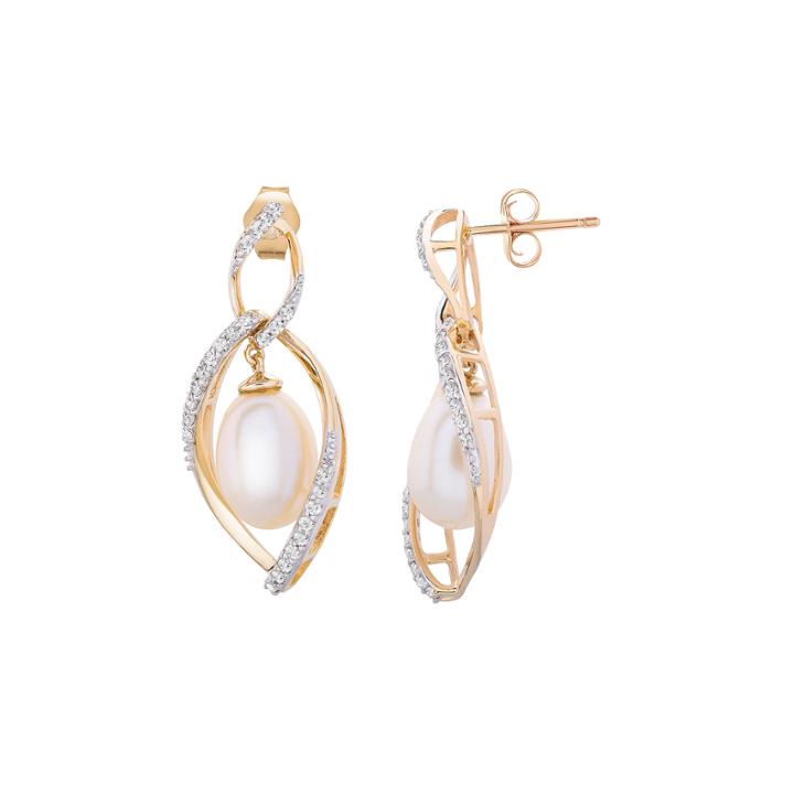 1/4 Ct. T.w. Diamond 14k Gold Drop Earrings