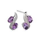 Purple Amethyst 10mm Stud Earrings