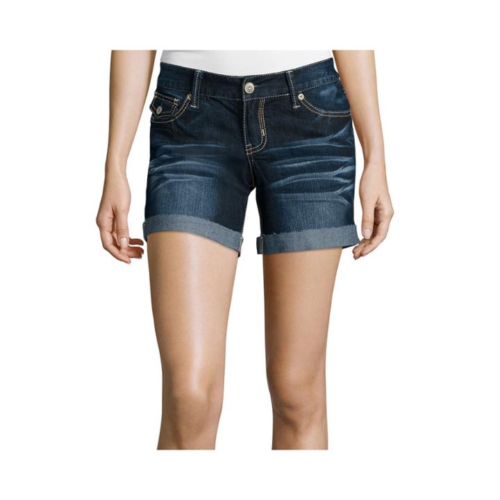 Ariya&trade; Curvy Denim Low-rise Shorts - Juniors