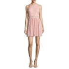 By & By Long Sleeve Fit & Flare Dress-juniors