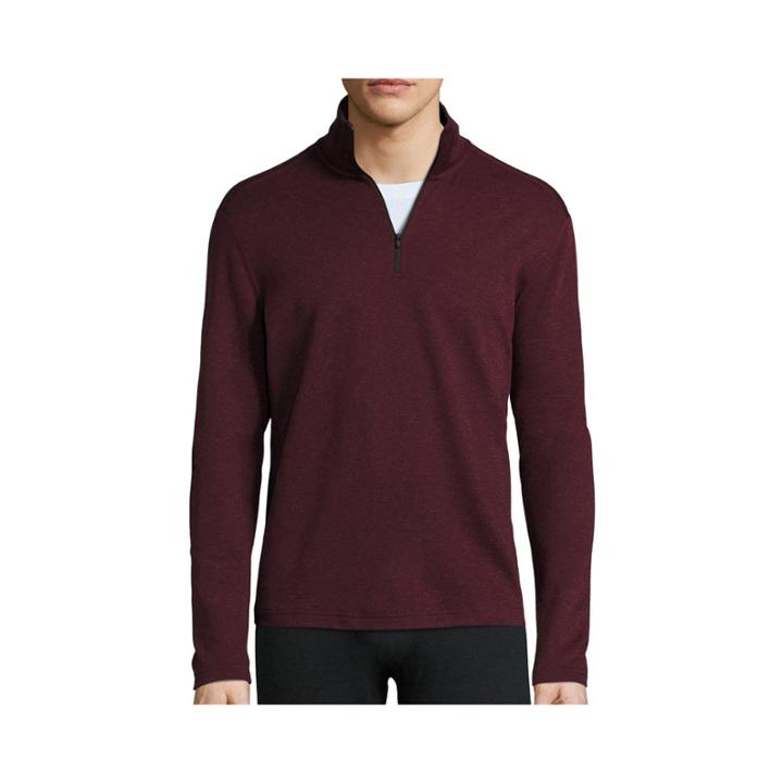 Msx By Michael Strahan Long-sleeve Performance Wool Quarter-zip