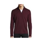 Msx By Michael Strahan Long-sleeve Performance Wool Quarter-zip