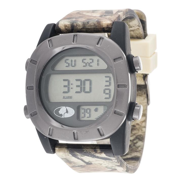 Mossy Oak Mens Multicolor Strap Watch-mow036bk-gy