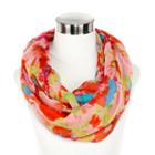 Watercolor Floral Infinity Scarf