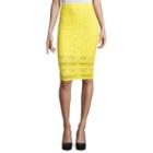 Project Runway Lace Trim Pencil Skirt
