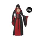 Deluxe Hooded Robe Red Adult Plus Costume