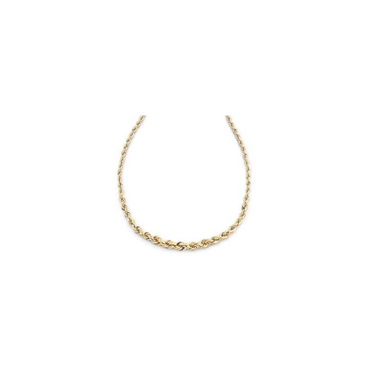 10k Gold 18 Graduated Rope Chain