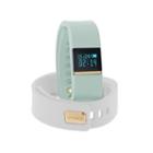 Ifitness Ifitness Activity Tracker Gold/mint And White Interchangeable Band Unisex Multicolor Strap Watch-ift2431bk668-whm