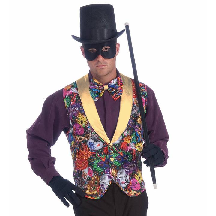 Mardi Gras (adult) Vest And Bow Tie Accessory Kit
