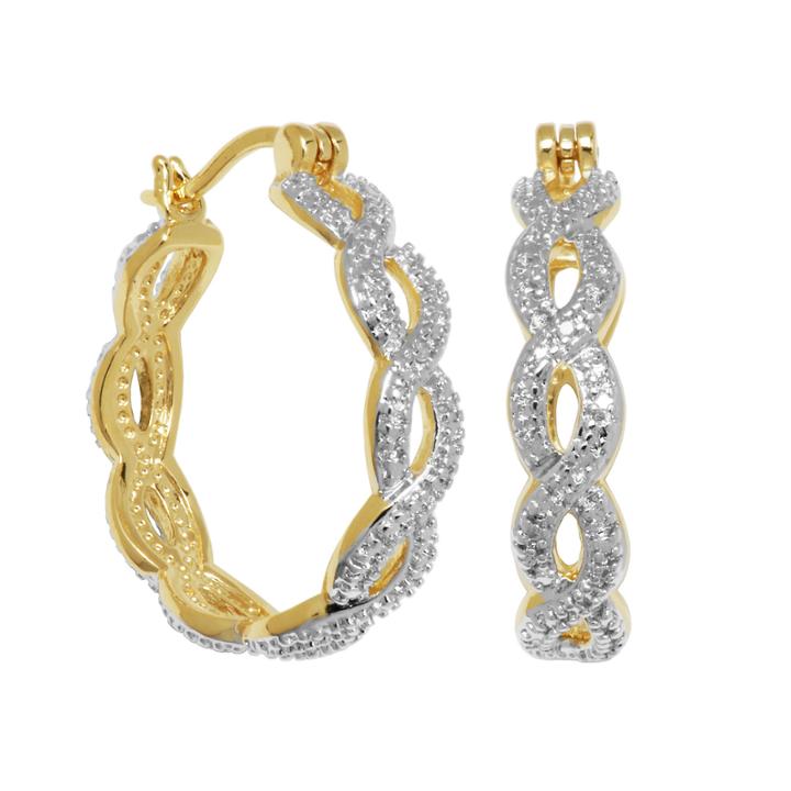 Sparkle Allure Hoop Earrings