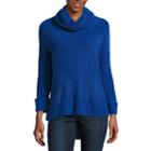 Liz Claiborne Long Sleeve Cowl Neck Pullover Sweater