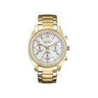 Caravelle New York Womens Gold-tone Chronograph Watch 44l114