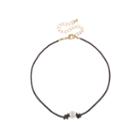 City Streets Womens White Choker Necklace