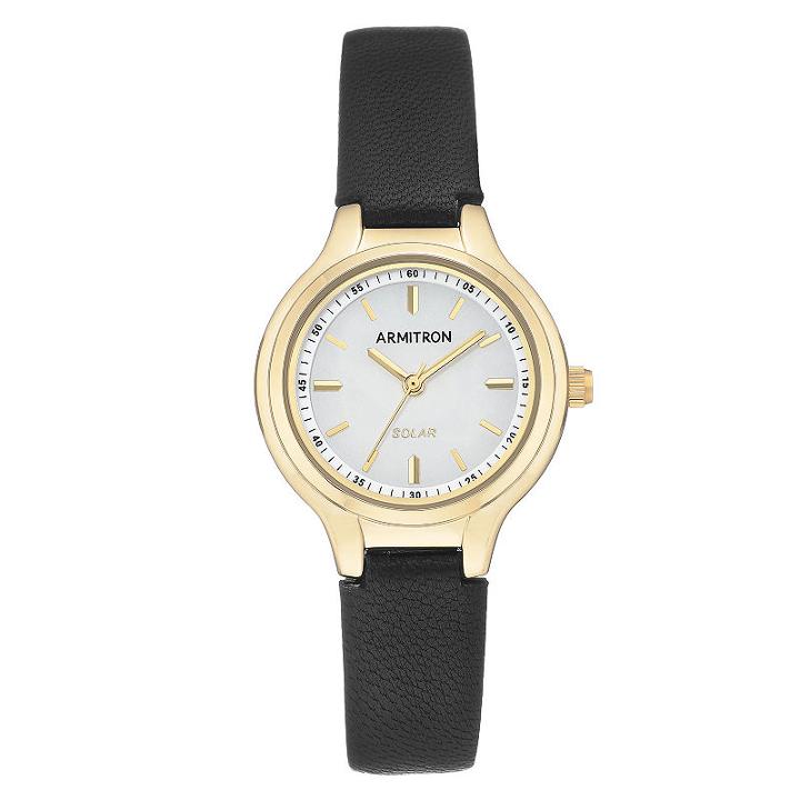 Armitron Womens Black Strap Watch-75/5633wtgpbk