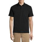 St. John's Bay Short Sleeve Slim Fit Solid Jersey Polo Shirt
