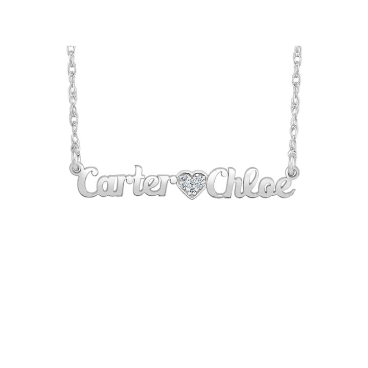 Personalized Diamond Accent Name Necklace