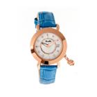 Bertha Womens Rose Mother-of-pearl Cerulean Leather-band Watch With Datebthbr5505